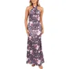 Petal And Pup Petal & Pup Mila Floral Print Halter Dress In Gray