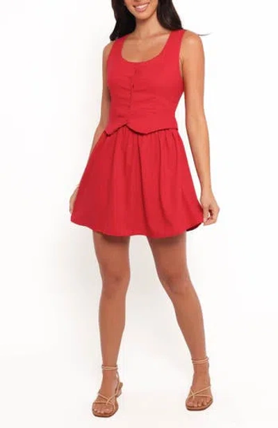 PETAL AND PUP PETAL & PUP MILANI SLEEVELESS BUTTON-UP MINIDRESS