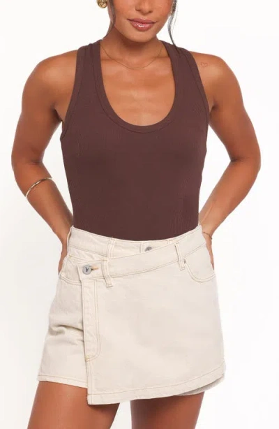 Petal And Pup Petal & Pup Miles Racerback Rib Tank In Brown