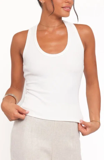 Petal And Pup Petal & Pup Miles Racerback Rib Tank In White