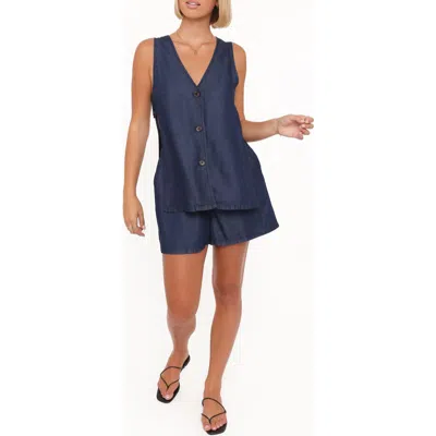 Petal And Pup Petal & Pup Miller Vest & Shorts Set In Blue