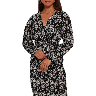 Petal And Pup Petal & Pup Minelli Floral Print Faux Wrap Top