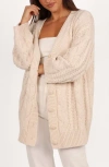 Petal And Pup Petal & Pup Monique Cable Stitch Longline Cardigan In White