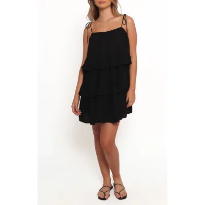 Petal And Pup Petal & Pup Mylo Tiered Minidress In Black