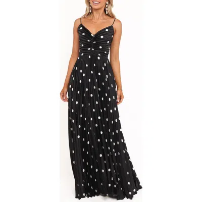 Petal And Pup Petal & Pup Naira Dot Pleated Maxi Dress In Multi