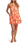 Petal And Pup Petal & Pup Nani Floral Romper In Orange