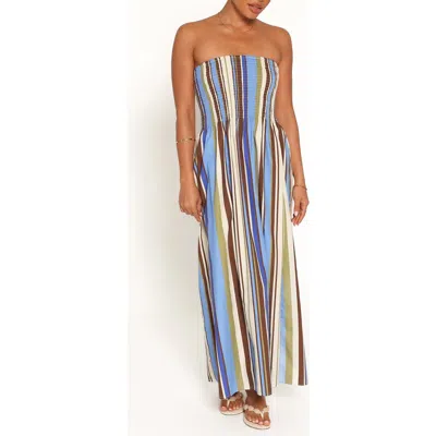 Petal And Pup Petal & Pup Nella Strapless Maxi Dress In Multi