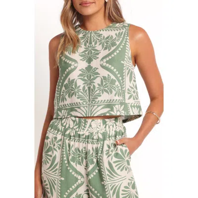 Petal And Pup Petal & Pup Nevin Crop Tank In Green