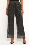 Petal And Pup Petal & Pup Nila Semisheer Metallic High Waist Wide Leg Pants In Multi