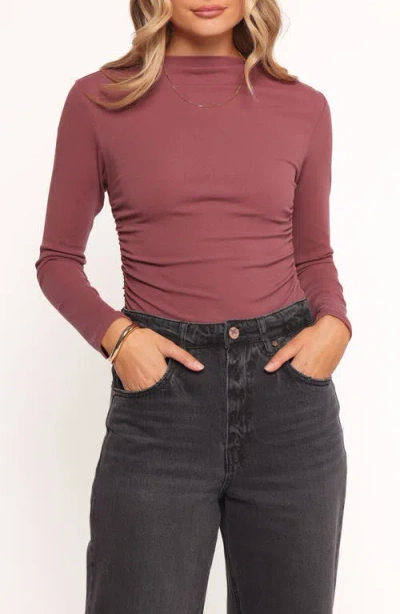 Petal And Pup Petal & Pup Nissa Long Sleeve Top In Burgundy
