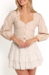 Petal And Pup Petal & Pup Nolette Scallop Trim Top In Neutral