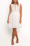 Petal And Pup Petal & Pup Nyssa Embroidered Sleeveless Cotton Sundress In White