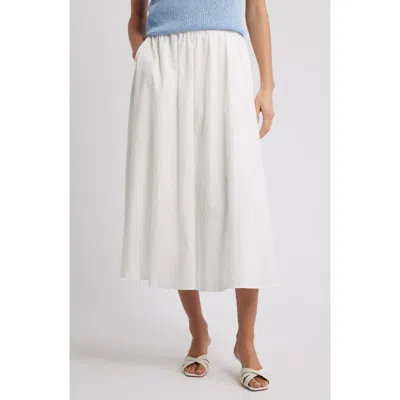 Petal And Pup Petal & Pup Oakley Pleated Midi Skirt In White