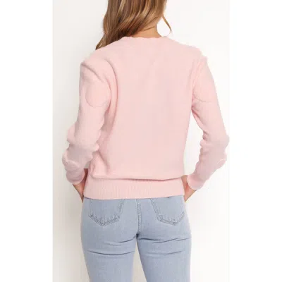 Petal And Pup Petal & Pup Orlenda Heart Sweater In Pink