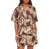 Petal And Pup Petal & Pup Pacifica Oversize Floral Print Camp Shirt In Animal Print