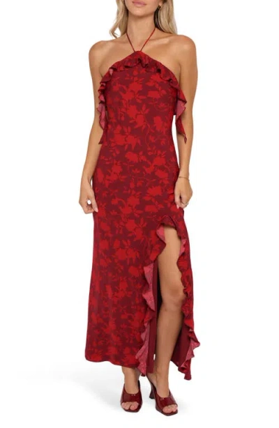 Petal And Pup Petal & Pup Patricia Floral Maxi Dress In Red