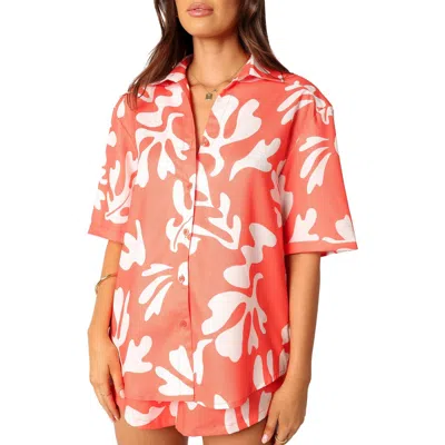 Petal And Pup Petal & Pup Payton Short Sleeve Button-up Shirt In White