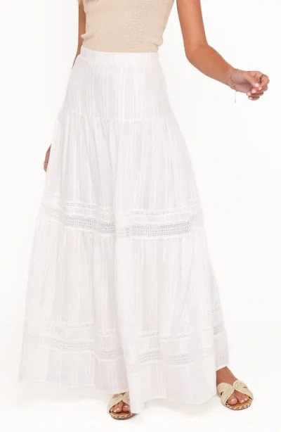 Petal And Pup Petal & Pup Peony Maxi Skirt In White