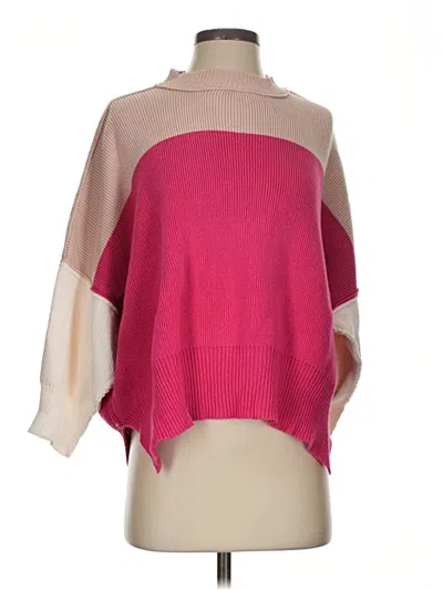 Pre-owned Petal And Pup Poncho In Pink