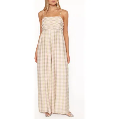 Petal And Pup Petal & Pup Pricilla Wide Leg Jumpsuit In Neutral