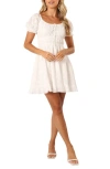Petal And Pup Petal & Pup Prive Embroidered Minidress In White