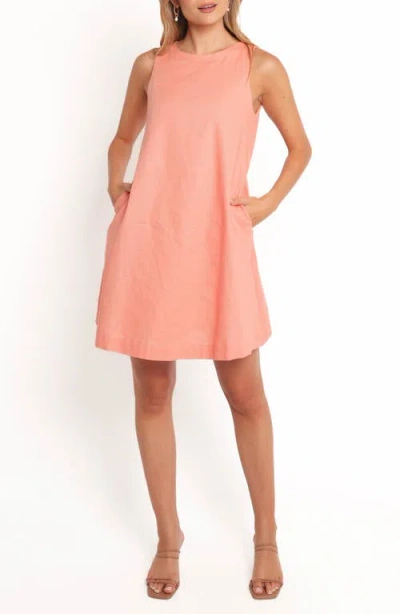 Petal And Pup Petal & Pup Priyanka Sleeveless Cotton & Linen Dress In Pink