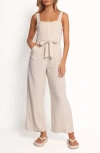 Petal And Pup Petal & Pup Rachel Flare Leg Jumpsuit In Neutral