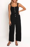 Petal And Pup Petal & Pup Rachel Flare Leg Jumpsuit In Black