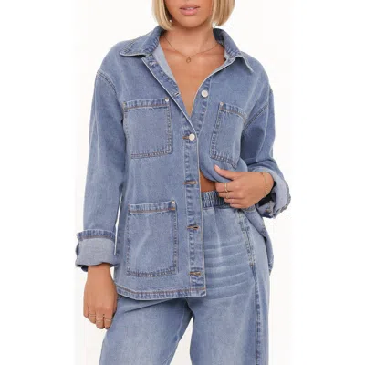 Petal And Pup Petal & Pup Remy Denim Utility Jacket In Brown