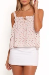 Petal And Pup Petal & Pup Renata Floral Gingham Babydoll Tank In Pink