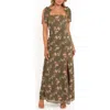 Petal And Pup Petal & Pup Renita Floral Maxi Dress In Green