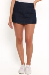 Petal And Pup Petal & Pup Ressie Denim Miniskort In Blue