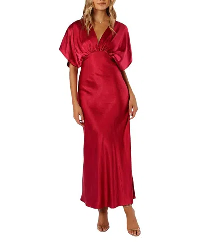 Petal And Pup Ricki Maxi Dress In Red