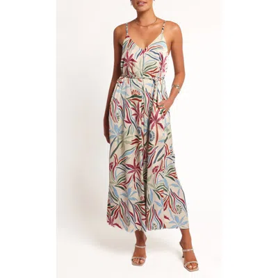 Petal And Pup Petal & Pup Riva Mixed Print Maxi Dress In Green