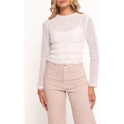 Petal And Pup Petal & Pup Riven Shirred Top In White