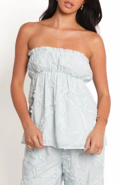 Petal And Pup Petal & Pup Robin Strapless Top In Blue