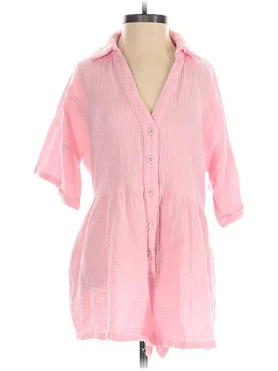 Pre-owned Petal And Pup Romper In Pink