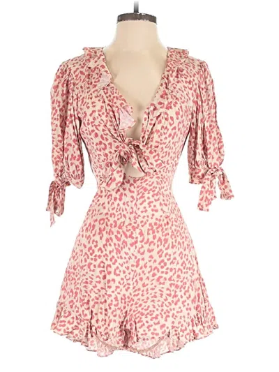 Petal And Pup Romper In Pink