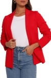 Petal And Pup Petal & Pup Ronny Open Front Blazer In Red