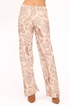 Petal And Pup Petal & Pup Rosalie Pull-on Satin Wide Leg Pants In Nude