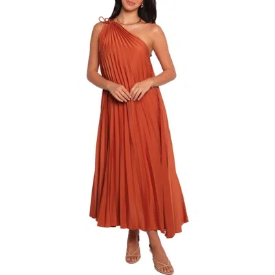 Petal And Pup Petal & Pup Selena One-shoulder Midi Dress In Red