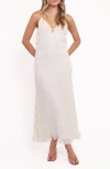 Petal And Pup Petal & Pup Seraphine Shirred Sleeveless Maxi Dress In White