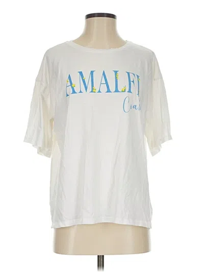 Pre-owned Petal And Pup Short Sleeve T-shirt In Ivory