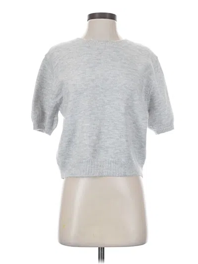 Pre-owned Petal And Pup Short Sleeve Turtleneck In Silver