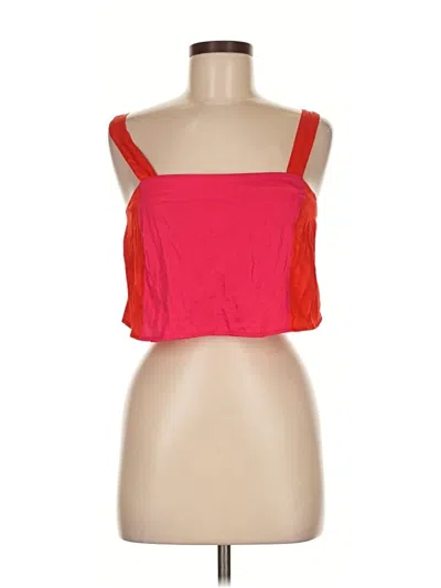 Pre-owned Petal And Pup Sleeveless Top Red Square Neckline Tops
