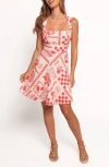 Petal And Pup Petal & Pup Sloan Allover Print Minidress In Red