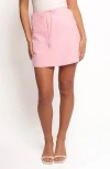 Petal And Pup Petal & Pup Sonni Cotton Drawstring Miniskirt In Pink