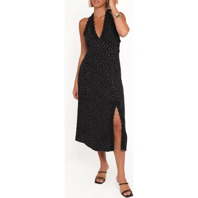 Petal And Pup Petal & Pup Stasia Halter Midi Dress In Black