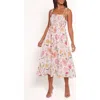 Petal And Pup Petal & Pup Stazie Floral Linen Blend Midi Sundress In Multi