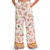 Petal And Pup Petal & Pup Suit Print Wide Leg Pants In White